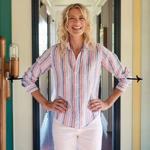 Frank & Eileen linen Barry button-up